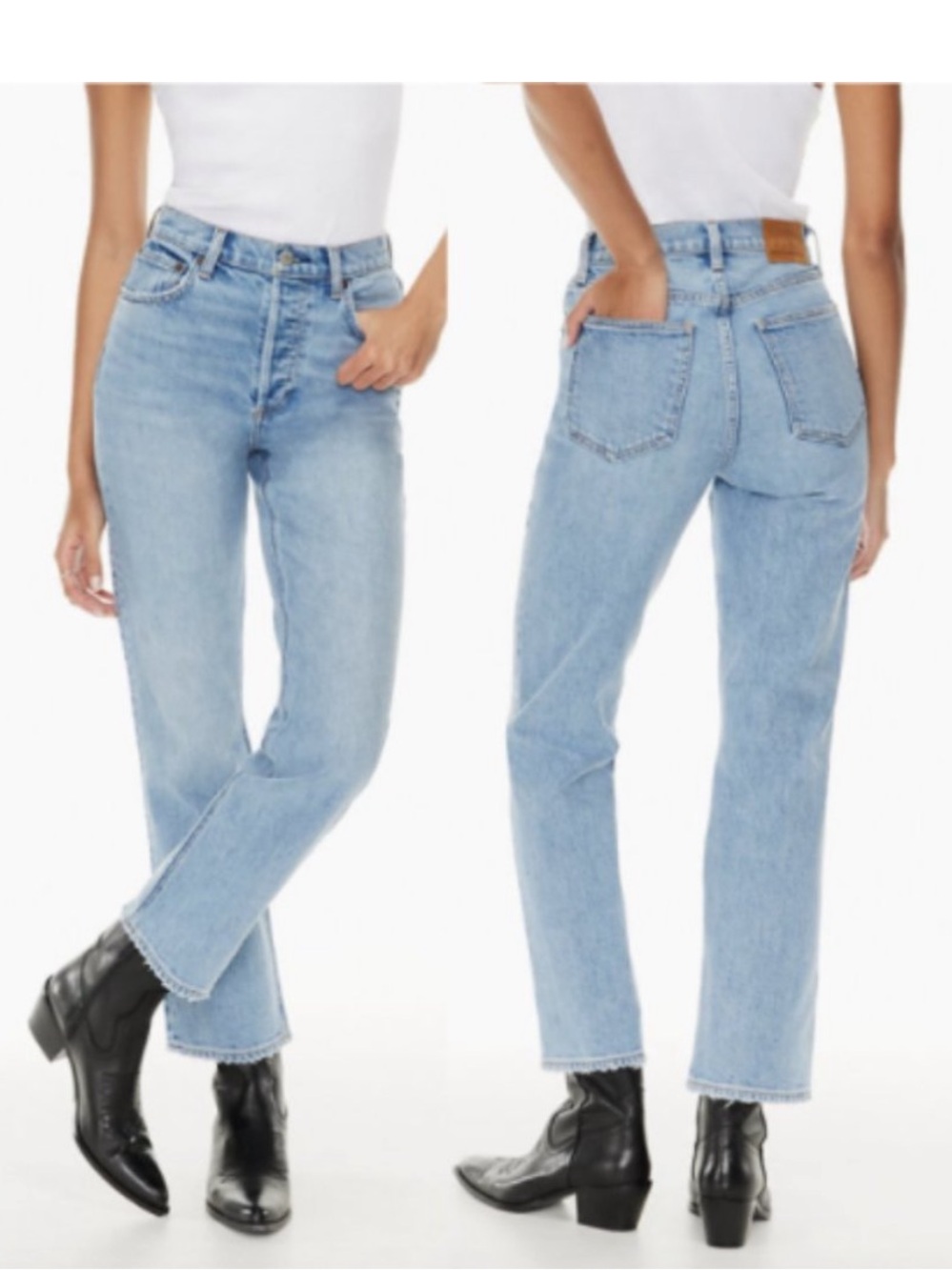 Aritzia Denim Forum Arlo High Rise Straight Jeans - 28 L